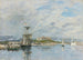 Widok na port w Antibes, nabrzeże rano - Eugène Boudin — widok dzieła