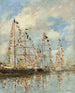 Zatoka Jachtowa w Trouville-Deauville - Eugène Boudin — widok dzieła