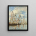 Zatoka Jachtowa w Trouville-Deauville - Eugène Boudin — oprawiony obraz na ścianie