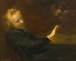 La nouvelle montre-bracelet - Eugène Carrière — widok dzieła