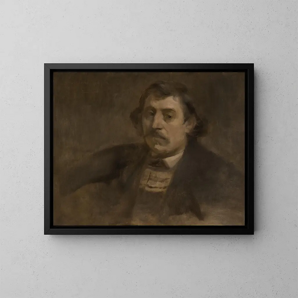 Portret Paula Gauguina - Eugène Carrière — oprawiony obraz na ścianie