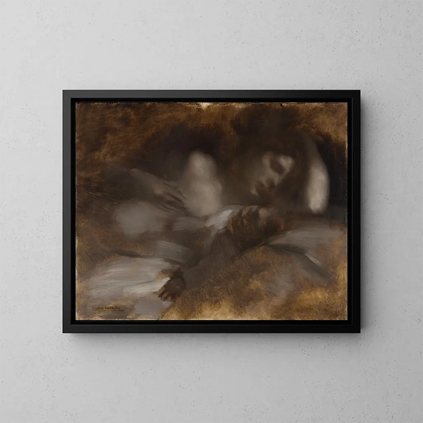 Le Sommeil - Eugène Carrière — oprawiony obraz na ścianie