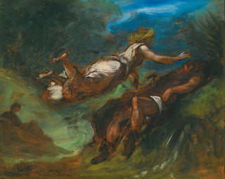 Eugne Delacroix - Hsiode Et La Muse.webp