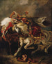 Le Combat du Giaour et du Pacha - Eugène Delacroix — widok dzieła