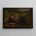 Święty Sebastian z Świętą Ireneą i asystentem - Eugène Delacroix — oprawiony obraz na ścianie