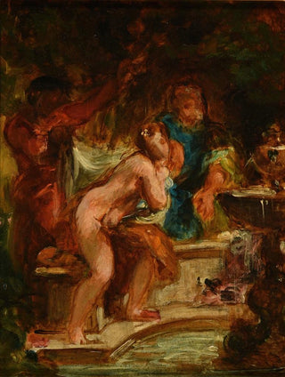 Suzanne et les vieillards - Eugène Delacroix — widok dzieła