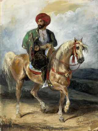 Le Cavalier turc - Eugène Delacroix — widok dzieła