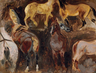 Eugne Delacroix - tude De Chevaux.webp