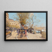 Promenada nad brzegiem Sekwany - Eugène Galien-Laloue — oprawiony obraz na ścianie