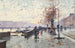 Figures na Quai du Louvre w Paryżu - Eugène Galien-Laloue — widok dzieła