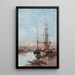 Scena portowa - Eugène Galien-Laloue — oprawiony obraz na ścianie