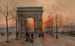 L'Arc de Triomphe Place de l'Étoile - Eugène Galien-Laloue — widok dzieła