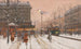 Le Grand Boulevard sous la neige - Eugène Galien-Laloue — widok dzieła
