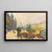 Le Marché des Fleurs La Cité - Eugène Galien-Laloue — oprawiony obraz na ścianie