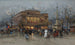 Teatr Châtelet, Paryż - Eugène Galien-Laloue — widok dzieła