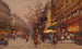 Les Grands Boulevards w pobliżu teatru Variétés - Eugène Galien-Laloue — widok dzieła