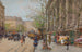 Targ kwiatowy, Plac de la Madeleine - Eugène Galien-Laloue — widok dzieła