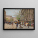 Targ kwiatowy, Plac de la Madeleine - Eugène Galien-Laloue — oprawiony obraz na ścianie