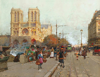 Eugne GalienLaloue - Notre Dame De Paris Vue Du Quai De Montebello.webp