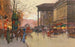 Paris, bulwar de la Madeleine wieczorem - Eugène Galien-Laloue — widok dzieła