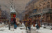 Boulevard de Paris en hiver - Eugène Galien-Laloue — widok dzieła