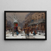 Boulevard de Paris en hiver - Eugène Galien-Laloue — oprawiony obraz na ścianie