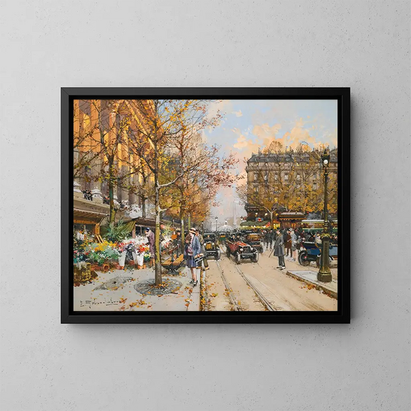 Place de la Madeleine - Eugène Galien-Laloue — oprawiony obraz na ścianie