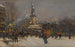 Place de la République (Konflikt w Cas) - Eugène Galien-Laloue — widok dzieła