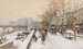 Quai des Célestins - Eugène Galien-Laloue — widok dzieła