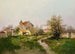 Scena wiejska na przedmieściach Barbizon - Eugène Galien-Laloue — widok dzieła