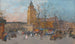 Saint-Germain-des-Prés, Paryż - Eugène Galien-Laloue — widok dzieła