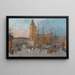 Saint-Germain-des-Prés, Paryż - Eugène Galien-Laloue — oprawiony obraz na ścianie