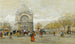 Kościół Świętego Augustyna w Paryżu - Eugène Galien-Laloue — widok dzieła