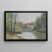 Stary Młyn Dennemont - Eugène Galien-Laloue — oprawiony obraz na ścianie