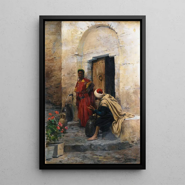 Eugne Girardet - Conversation A La Fontaine.webp