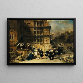 Eugne Isabey - Court Reception at a Chteau.webp