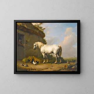Eugne Joseph Verboeckhoven - At The Stable Door.webp