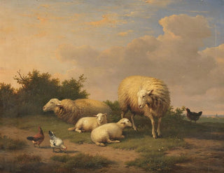 Eugne Joseph Verboeckhoven - Schafe und Lmmer.webp