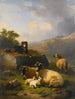 Strażnik stada - Eugène Joseph Verboeckhoven — widok dzieła