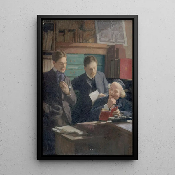 Eugne Pascau - Honor Champion 18461913 librairediteur entour de ses fils.webp