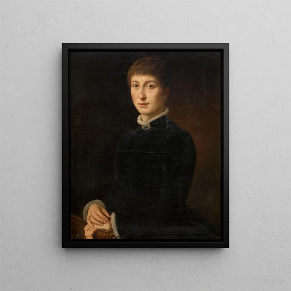 Madame Van Soom - Eugène Siberdt — oprawiony obraz na ścianie