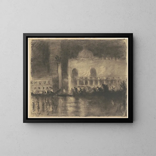 Eugne Vail - Memory of Venice  the Palazzo Ducale and the Piazzetta.webp