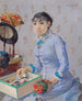 La Modiste - Eva Gonzalès — widok dzieła