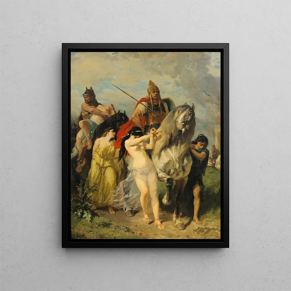 L'Invasion - Évariste Vital Luminais — oprawiony obraz na ścianie