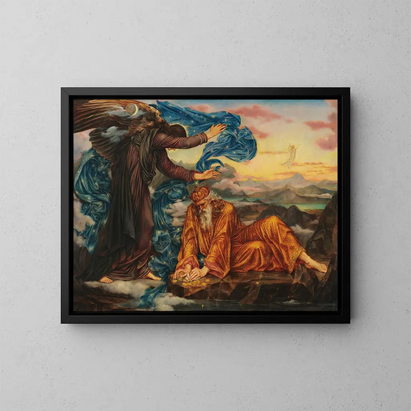 Terre natale - Evelyn De Morgan — oprawiony obraz na ścianie