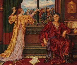 La Cage dorée - Evelyn De Morgan — widok dzieła