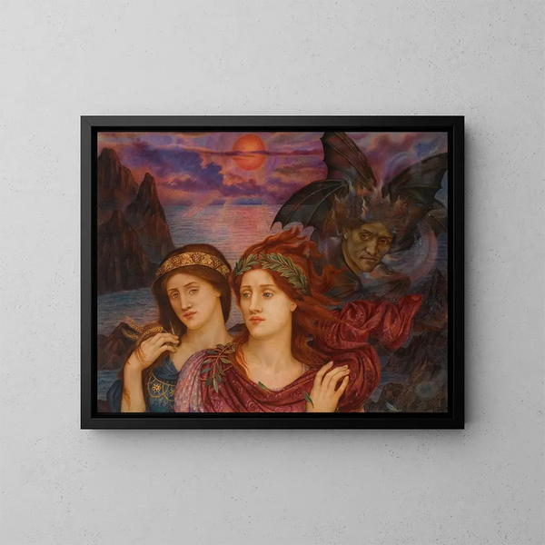 La Vision - Evelyn De Morgan — oprawiony obraz na ścianie