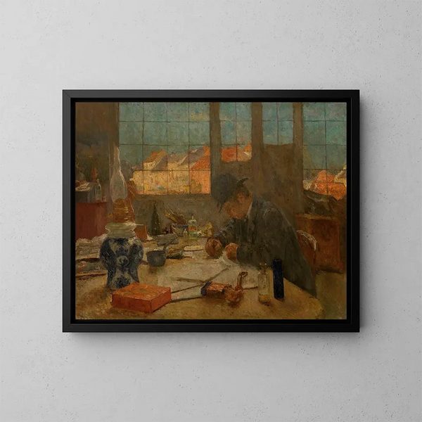 L'Atelier - Evert Larock — oprawiony obraz na ścianie