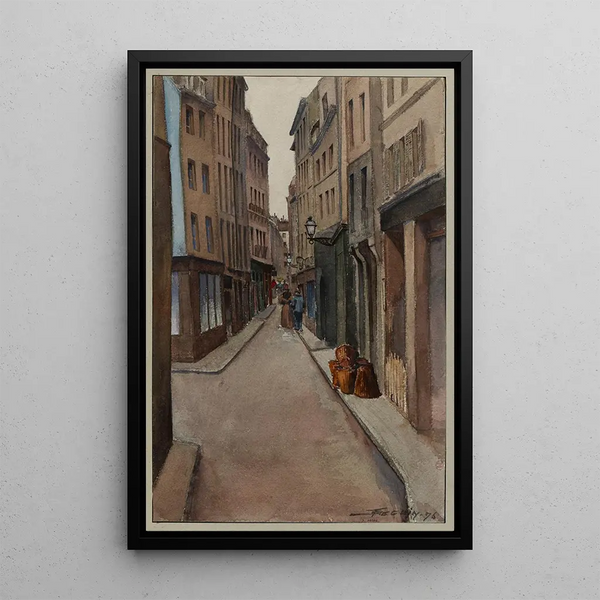 F Sguin - La rue Quincampoix prise de la rue de La Reynie.webp