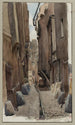 Le Cul-de-sac du Bœuf rue Saint-Merri - F. Seguin — widok dzieła